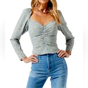 ASTR the Label Floral Long sleeve Top